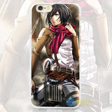 Attack On Titan Anime Hard White Cell Phone Case Cover for Apple iPhone 4 4s 5 5C SE 5s 6 6s 7 8 Plus X 1