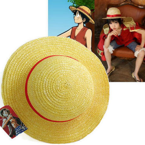One Piece Luffy  Cosplay Straw Hat Cap