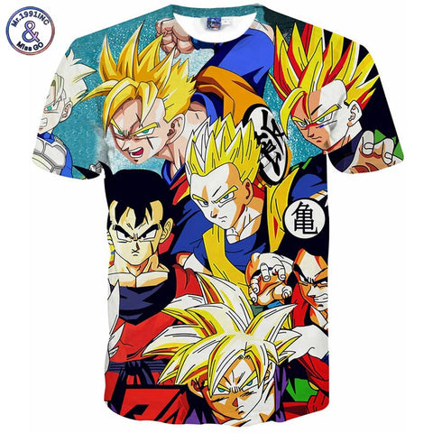 Dragon Ball Z Goku 3D t shirt Mens