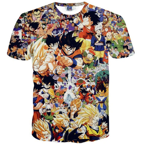 Dragon Ball Z Goku 3D T Shirt Mens