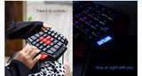 Delux T9 Single Hand Professional Gaming Keyboard