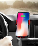 I Phone Car Mount Wireless Charger For iPhone X 8 Plus & Samsung S8